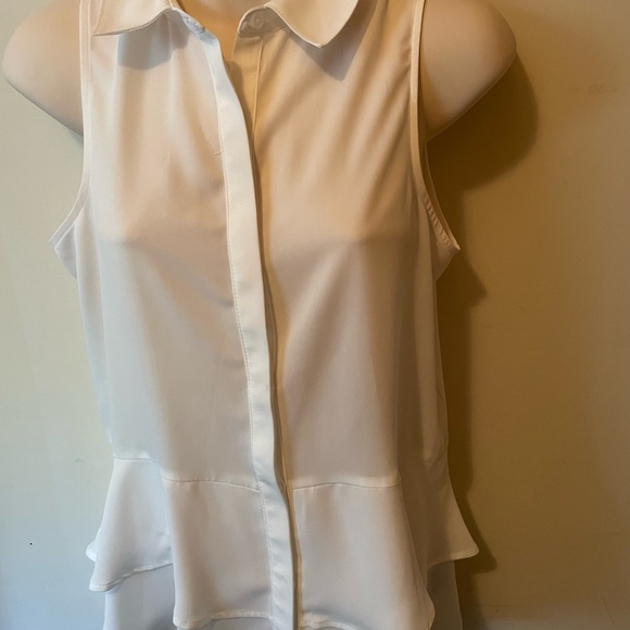 Simply Vera Wang sleeveless drape blouse sz XS - Picture 2 of 4